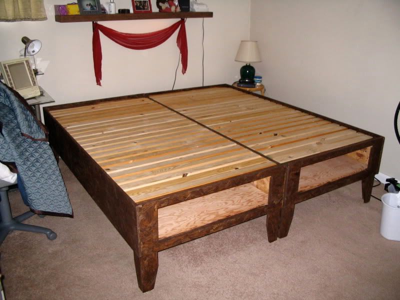 What's the Best Mattress DIY Slat bed w/ Storage and Sleep EZ mattress!